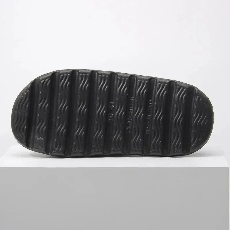 1Pair Coconut Slippers Feel like Stepping on Shit Thick-soled Sandals Summer New Non-slip Wearing Sandals