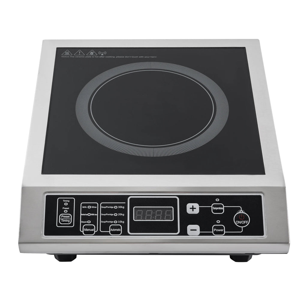 3.5KW Portable Electric Induction Cooktop, Countertop Induction Cooker with 8 Temperature Levels,IGBT Heating Induction Hob IPX4