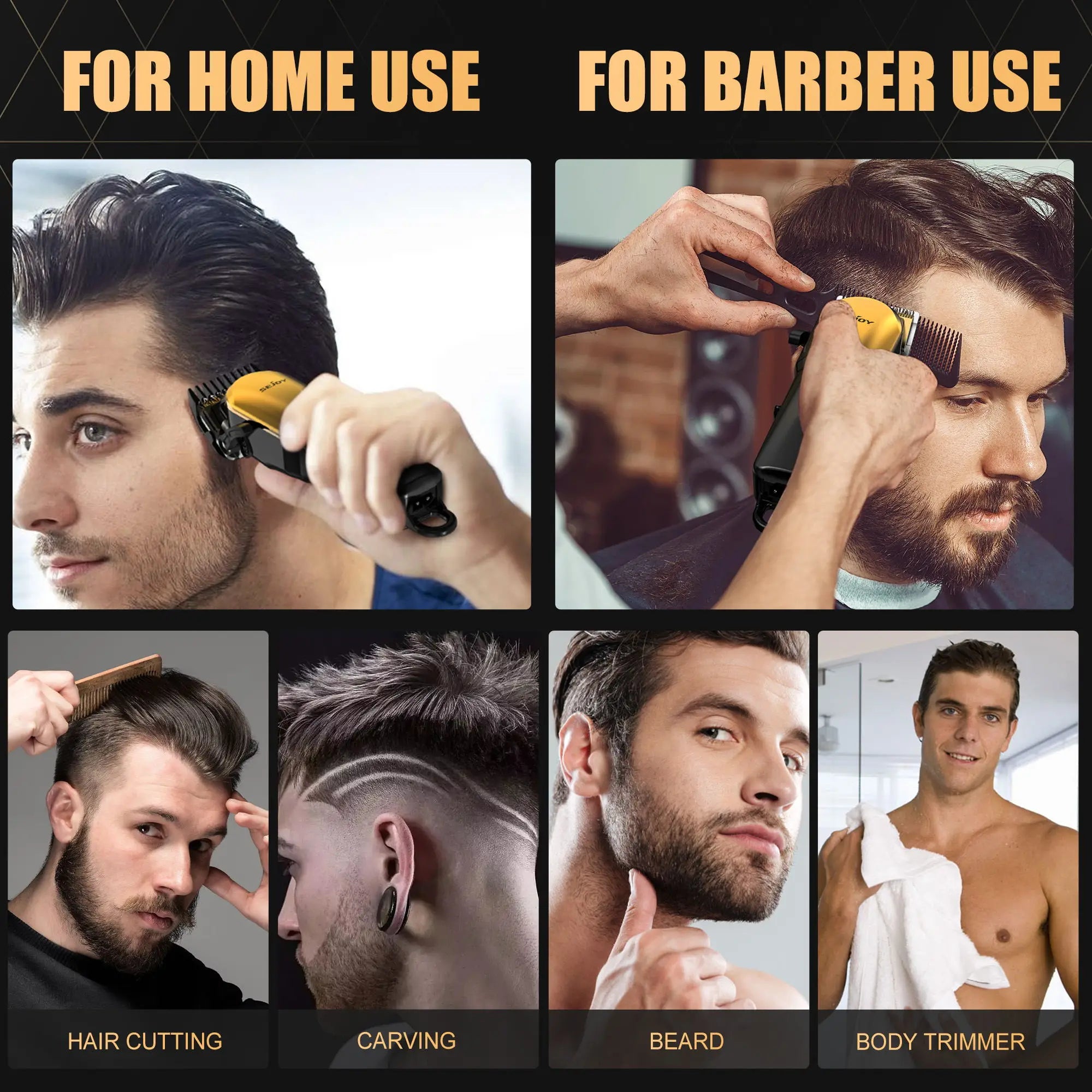 SEJOY Electric Shaver for Men,Hair Trimmer,Nose Hair Scissors,Facial Cleanser, Facial Massager Rechargeable Shaving Machine