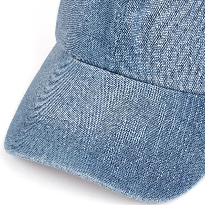 Unisex Light Board Denim Washed With Water Baseball Caps Spring And Autumn Outdoor Adjustable Casual Hats Sunscreen Hat