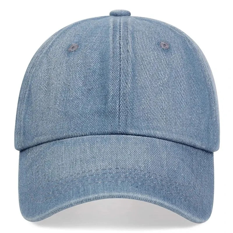 Unisex Light Board Denim Washed With Water Baseball Caps Spring And Autumn Outdoor Adjustable Casual Hats Sunscreen Hat