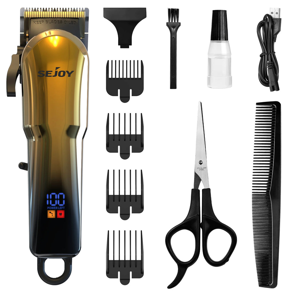 SEJOY Electric Shaver for Men,Hair Trimmer,Nose Hair Scissors,Facial Cleanser, Facial Massager Rechargeable Shaving Machine
