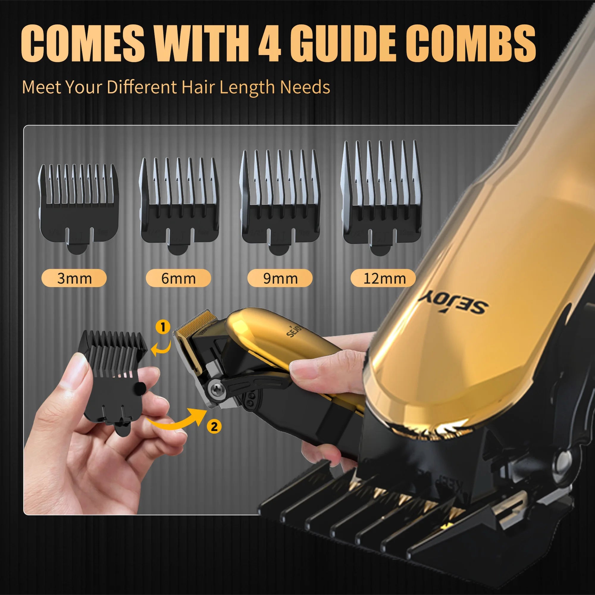SEJOY Electric Shaver for Men,Hair Trimmer,Nose Hair Scissors,Facial Cleanser, Facial Massager Rechargeable Shaving Machine