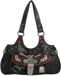 JHTPSLR Rivet Belt Punk Y2k Leather Shoulder Purse for Women Guitar Star Dark Grunge Goth Bag 2000s Streetwear