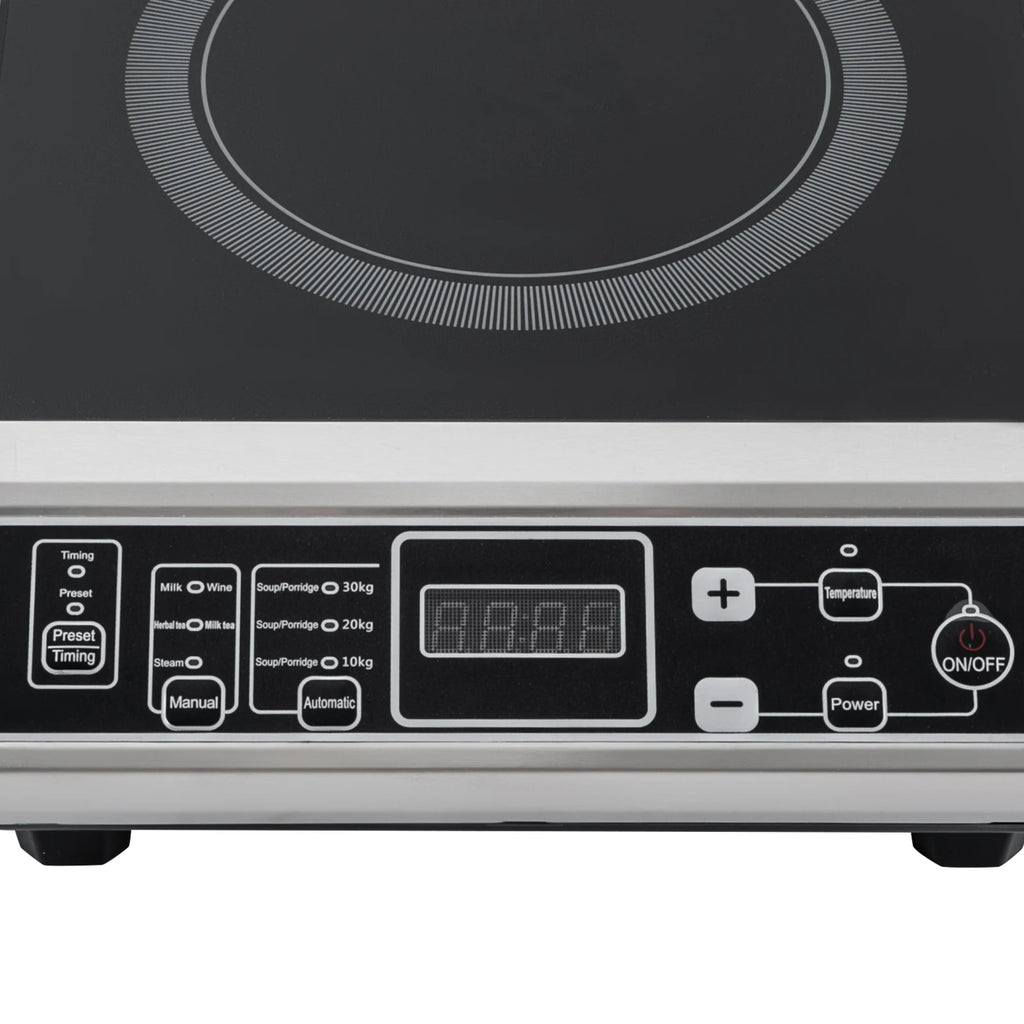 3.5KW Portable Electric Induction Cooktop, Countertop Induction Cooker with 8 Temperature Levels,IGBT Heating Induction Hob IPX4